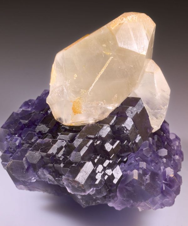 fine mineral - fluorite and calcite